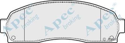 APEC BRAKING pad1381 -  Комплект тормозных колодок, дисковый тормоз